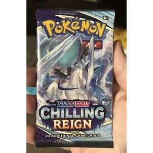 Pokemon Sword & Shield Chilling Reign: Random Art 1 Booster Pack Factory-Sealed!